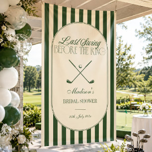 Golf "Laatste Swing voor de Ring" Bruidsontvangst Spandoek