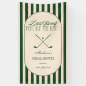 Golf "Laatste Swing voor de Ring" Bruidsontvangst Spandoek (Verticaal)