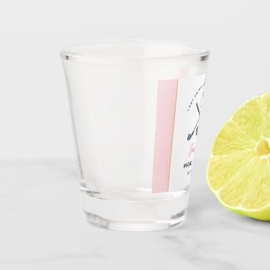 Golf "Laatste swing voor de ring" Vrijgezellenfees Shot Glas (Links)