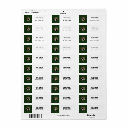 Golf Label (Full Sheet)