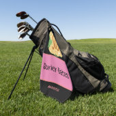 Golf Lady vrouw Bunker Babes Golfhanddoek (Groen)