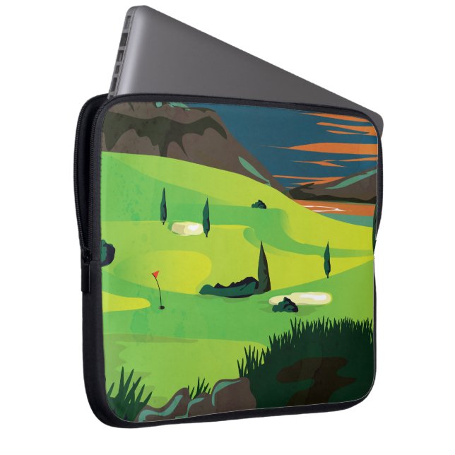 Golf Laptop Sleeve (Voorkant Rechts)