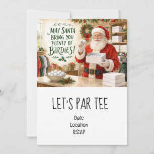 Golf Laten we een Par tee kerstfeest voor Golfer h Kaart