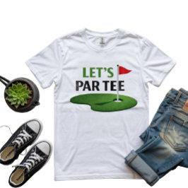 Golf Laten we een tee-tijd reserveren voor de golf T-shirt