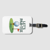 Golf Laten we Par tee Bagagelabel (Voorkant (horizontaal))