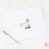 Golf Laten we Par-tee Jongen Baby Borrel Vierkante Sticker (Envelop)