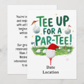 Golf Laten we Par tee voor Kerstmis  Kaart (Voorkant / Achterkant)