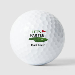 Golf Laten we Par Tee zeggen Golfballen