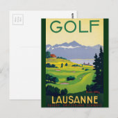  Golf Lausanne City-meer Zwitserland Briefkaart (Voorkant / Achterkant)