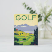  Golf Lausanne City-meer Zwitserland Briefkaart (Staand voorkant)