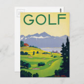  Golf Lausanne City-meer Zwitserland Briefkaart (Voorkant / Achterkant)
