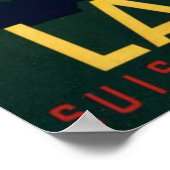  Golf Lausanne City-meer Zwitserland Poster (Hoek)