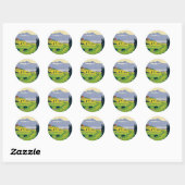  Golf Lausanne City-meer Zwitserland Ronde Sticker (Vel)