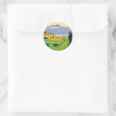  Golf Lausanne City-meer Zwitserland Ronde Sticker (Tas)