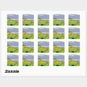  Golf Lausanne City-meer Zwitserland Vierkante Sticker (Vel)