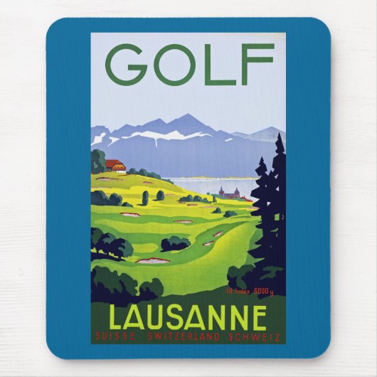 Golf ~ Lausanne Muismat (Voorkant)