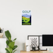 Golf ~ Lausanne Poster (Thuiskantoor)