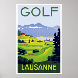 Golf ~ Lausanne Poster