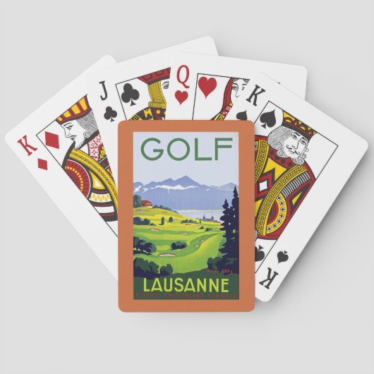 Golf ~ Lausanne Speelkaarten (Achterkant)