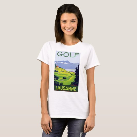 Golf ~ Lausanne T-shirt (Voorkant volledig)