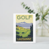 Golf Lausanne Zwitserland Briefkaart (Staand voorkant)