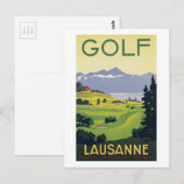 Golf Lausanne Zwitserland Briefkaart (Voorkant / Achterkant)