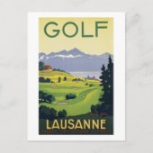 Golf Lausanne Zwitserland Briefkaart (Voorkant)