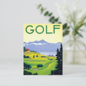  Golf Lausanne Zwitserland Reis Briefkaart (Staand voorkant)