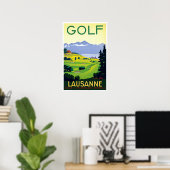  Golf Lausanne Zwitserland Reis Poster (Thuiskantoor)