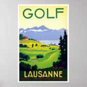  Golf Lausanne Zwitserland Reis Poster (Voorkant)