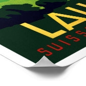  Golf Lausanne Zwitserland Reis Poster (Hoek)