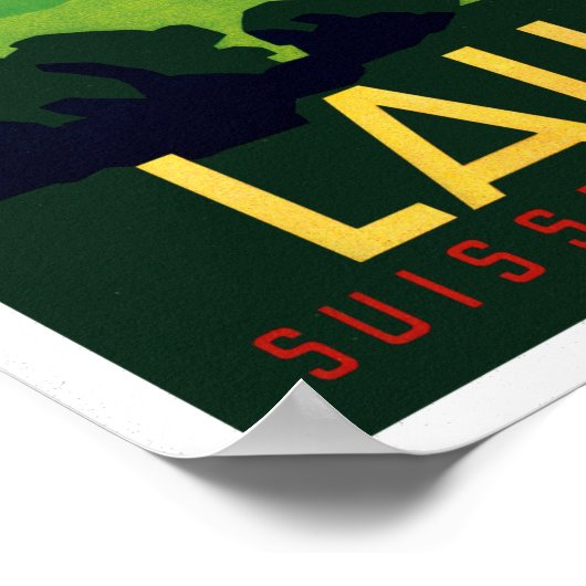  Golf Lausanne Zwitserland Reis Poster (Hoek)