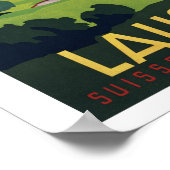 Golf Lausanne Zwitserland ~ Vintage Travel Poster (Hoek)