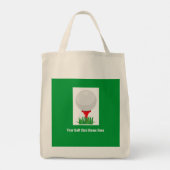 "Golf League" Gepersonaliseerd Golf Canvas tas (Achterkant)