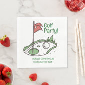 Golf League Party Napkin Servet (Insitu)