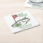 Golf League Party Onderzetter (Schuin)