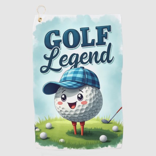 Golf Legend Golfhanddoek (Voorkant)