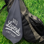 Golf Legend sinds geboorte Funny Modern  Golfhanddoek<br><div class="desc">Design bestaat uit  typografie - grappig Humoureus - Golf Legend Since Birth.</div>