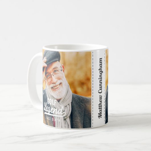 Golf Legend sinds geboorte Funny Modern  Koffiemok (Voorkant links)