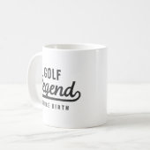 Golf Legend sinds geboorte Funny Modern  Koffiemok (Voorkant links)