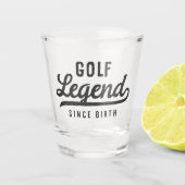 Golf Legend sinds geboorte Funny Modern  Shot Glas (Voorkant)