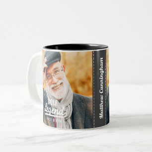 Golf Legend sinds geboorte Funny Modern  Tweekleurige Koffiemok