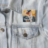 Golf Legend sinds geboorte Funny Modern  Vierkante Button 5,1 Cm (In situ)