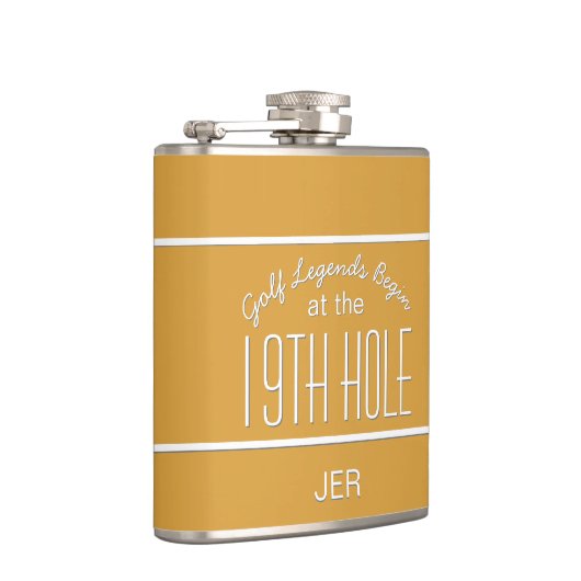 Golf Legends 19th Hole Golf Course Quote Yellow Heupfles (Rechts)
