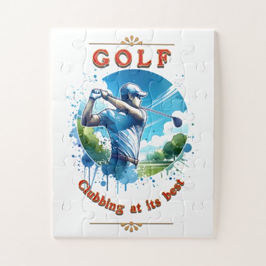 "GOLF" LEGPUZZEL (Verticaal)