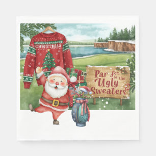 Golf Lelijke Trui Kerstfeest Servet