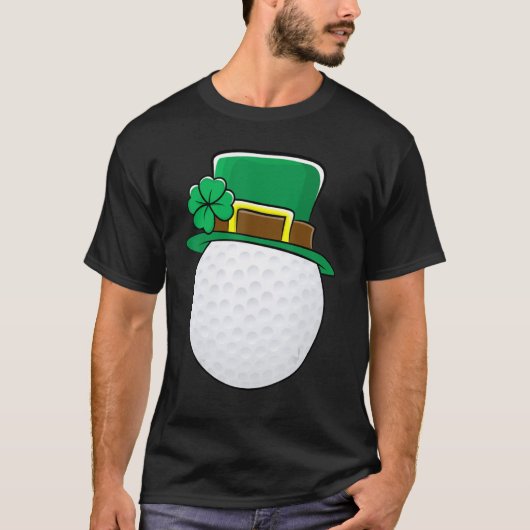 Golf Leprechaun Funny Lucky St Patricks Day 2020 D T-shirt (Voorkant)