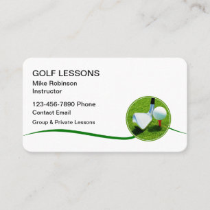 Golf Les Cursus Trainer Zakelijke Visitekaartjes