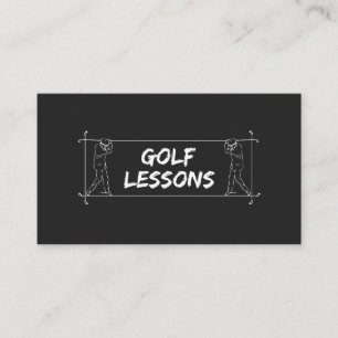 Golf Lessen Leraar Instructeur Coach Instructie  Visitekaartje
