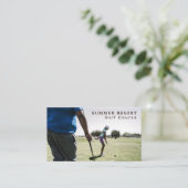 Golf Lesson, Golf Club, Golfer, Golf Coach Visitekaartje (Staand voorkant)